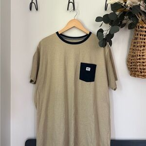 Men's NWT Beige Patagonia T-Shirt with Black Accents